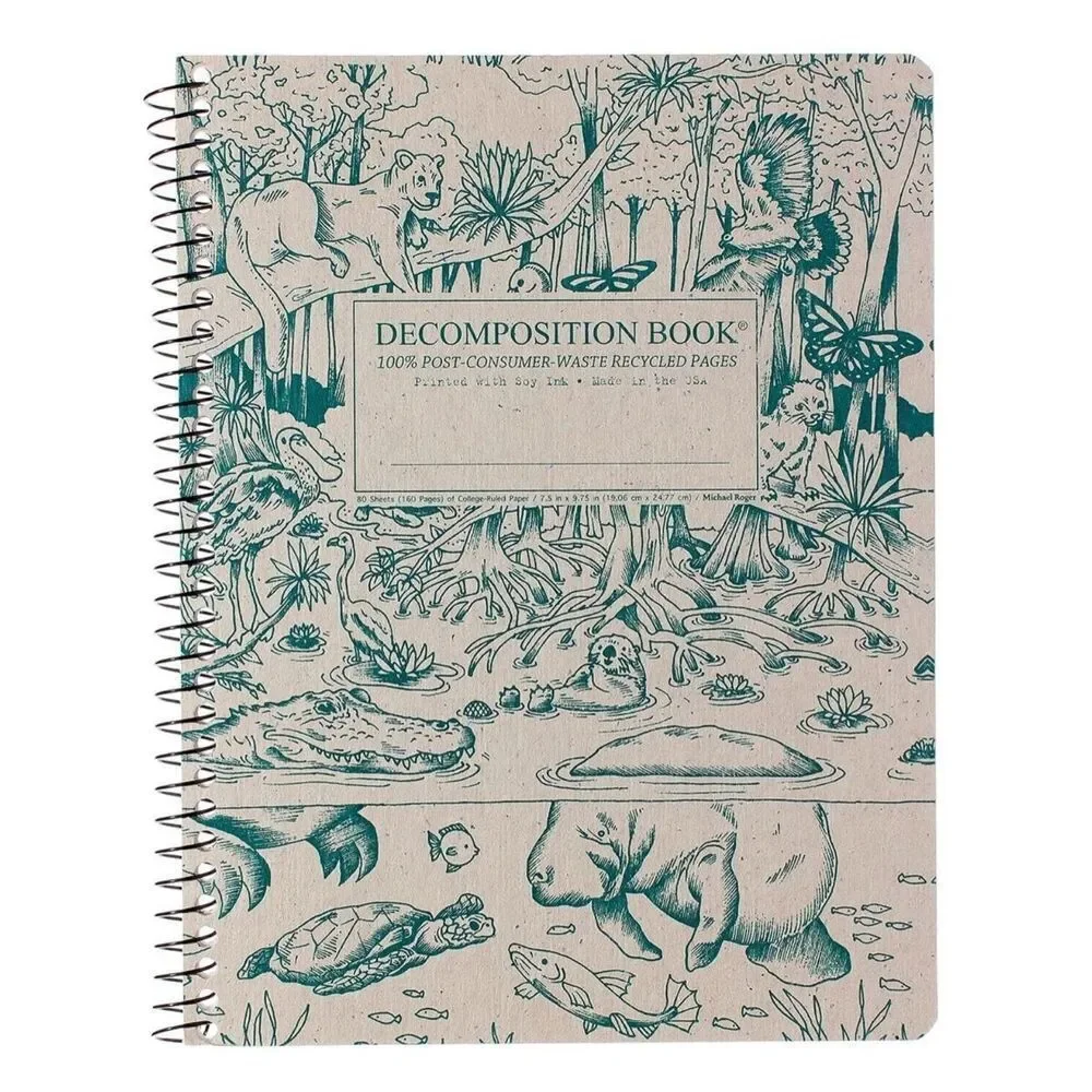 Decomposition Book Everglades College Rule 80 Sheets Gators Manatees Florida Not
